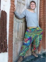 Hippie tie dye pants made in Nepal