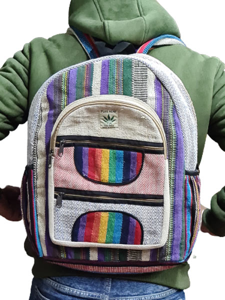 Zaini di canapa | Borsa per la scuola di canapa | Himalayan Handmades