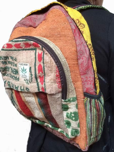 Nepalese pure hemp backpack