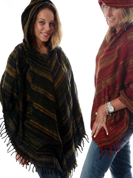 Himalayan shawl poncho
