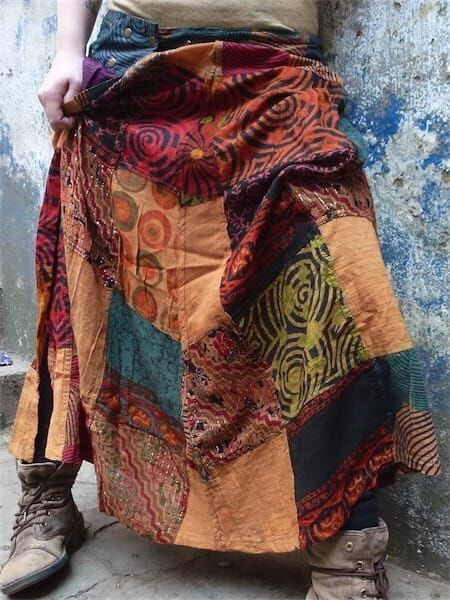 Patchwork Nepal skirt