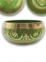 Green colour Singing Bowl