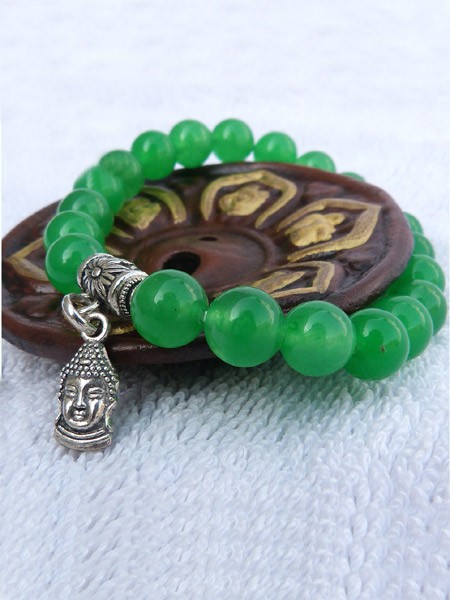 Jade Stone Charm Bracelet