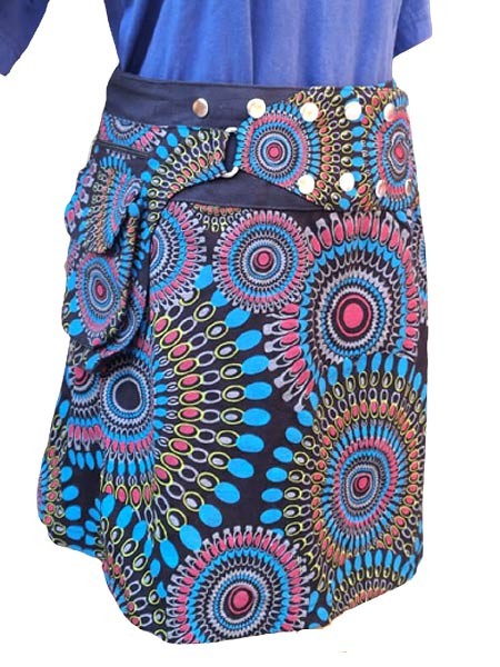 Snap Wrap Hippie Skirt