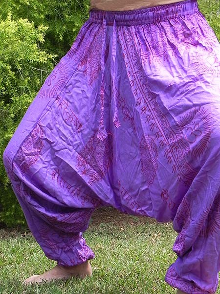 Harem bohemian pants Purple